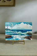 Small vintage seascape painting
