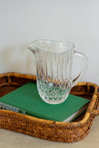 vintage crystal pitcher
