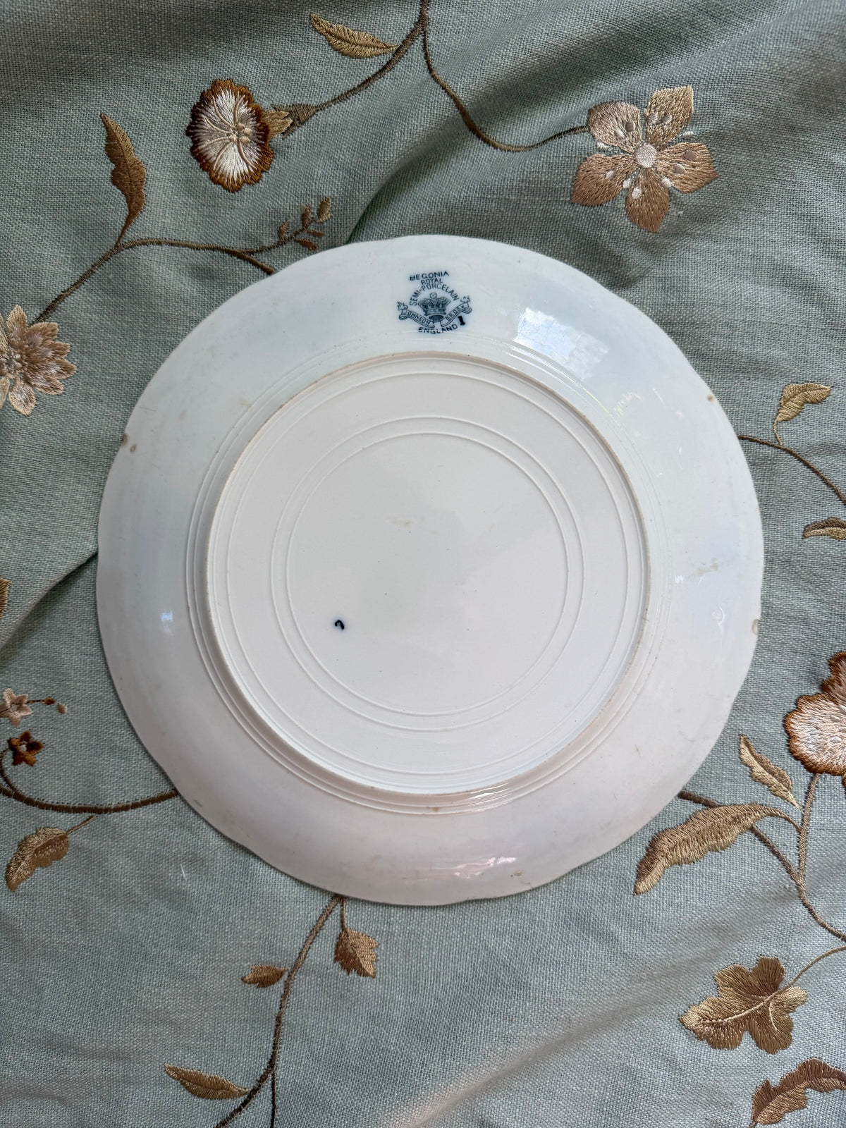 antique ironstone plate