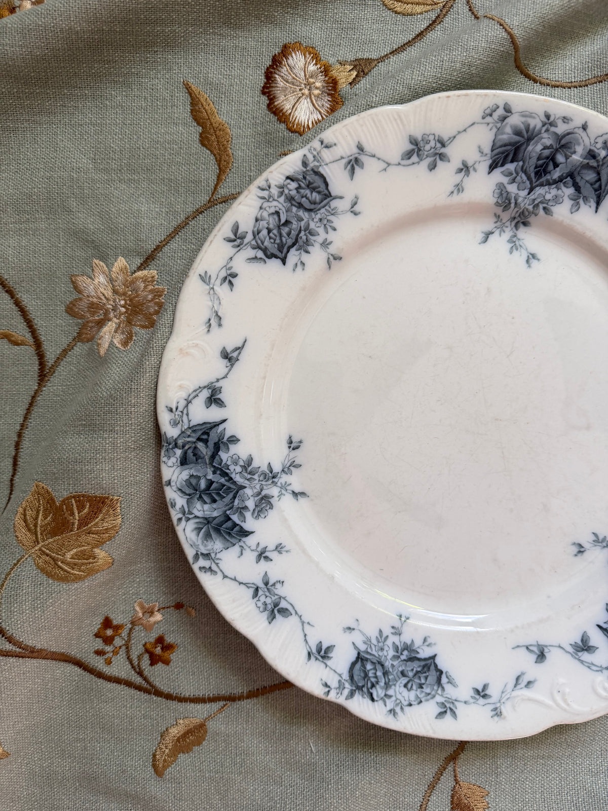 antique ironstone plate