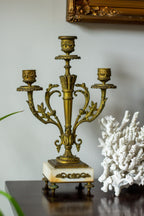 antique three-arm candelabras