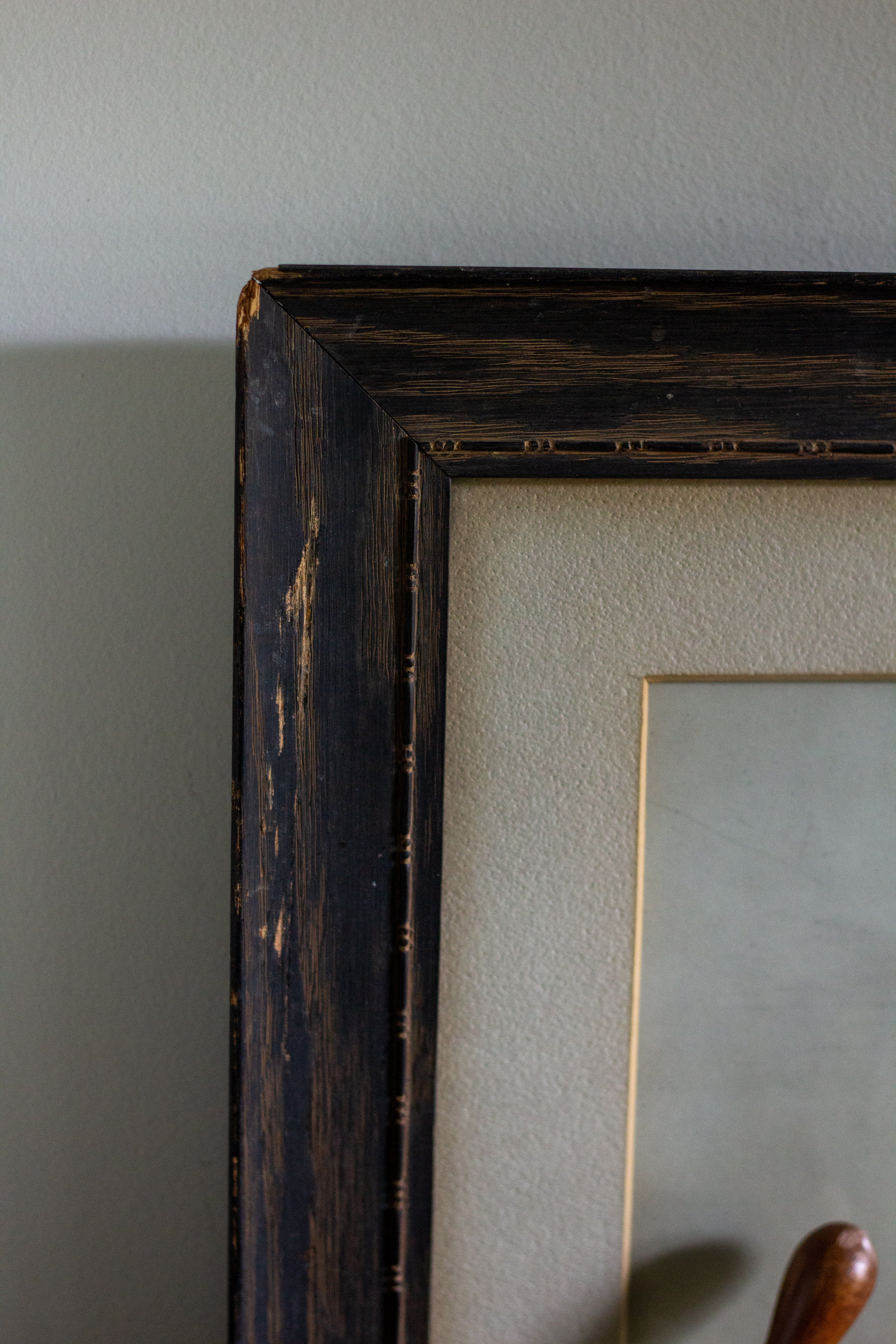framed antique sailboat photo