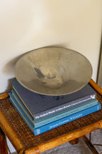 vintage footed pewter bowl