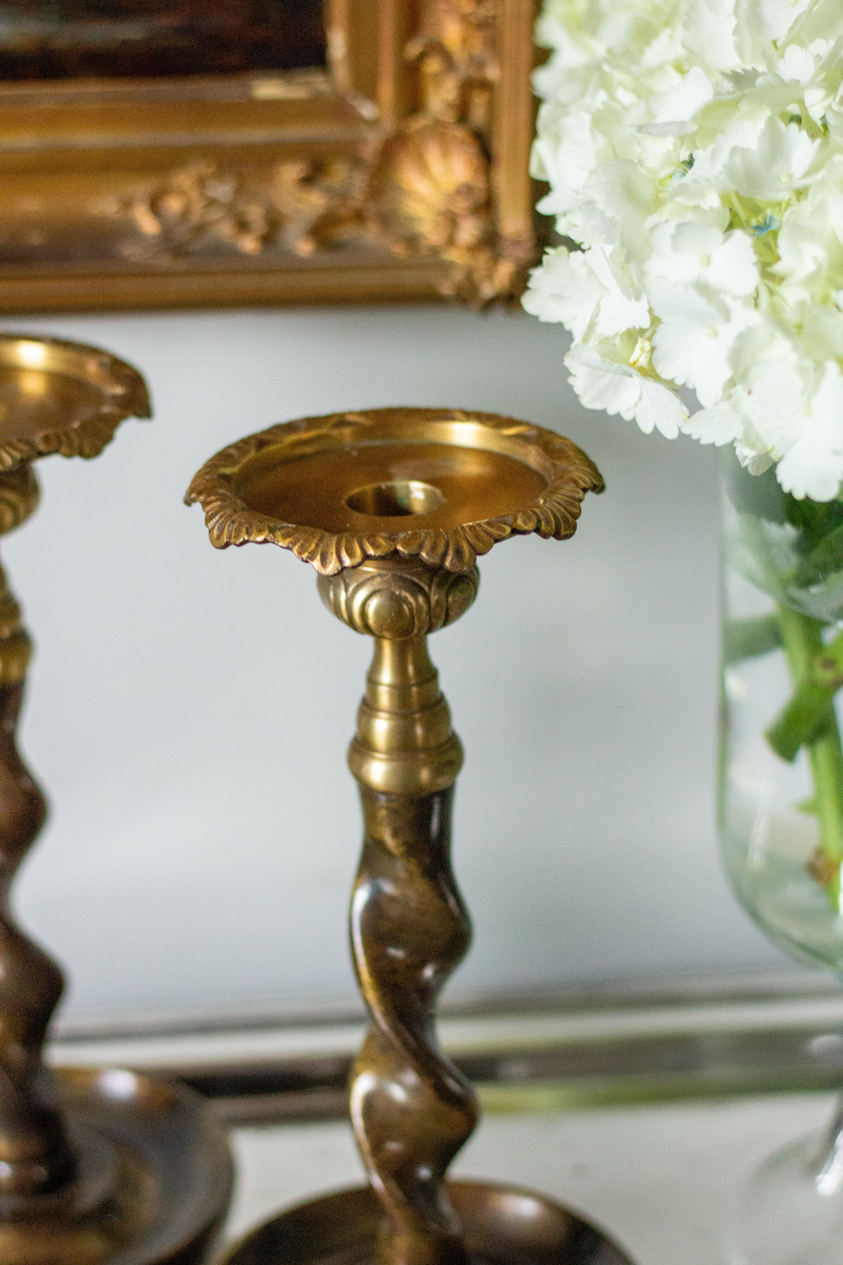 Maitland Smith Barley Twist Candlestick holders