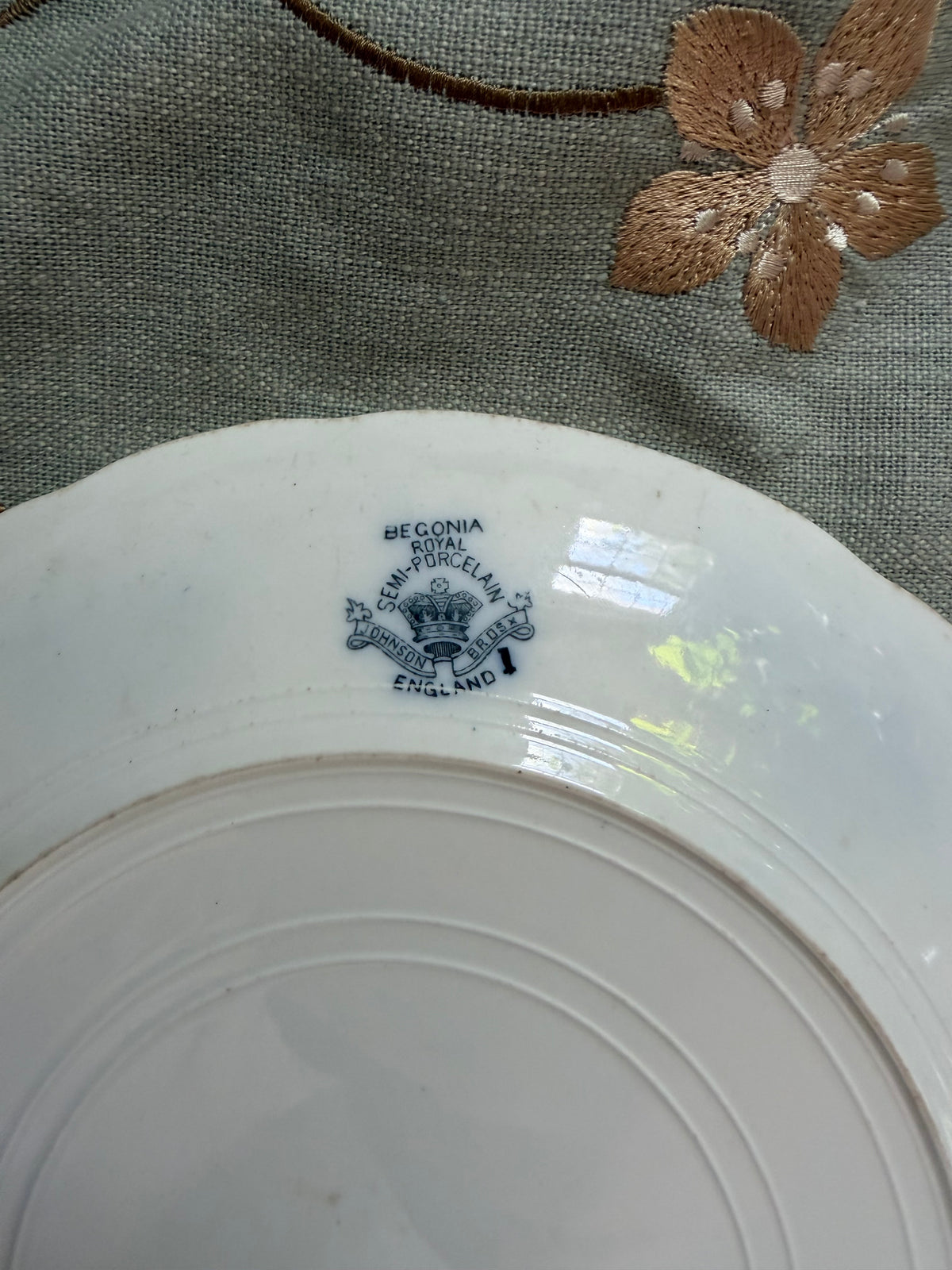 antique ironstone plate