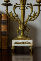 antique three-arm candelabras